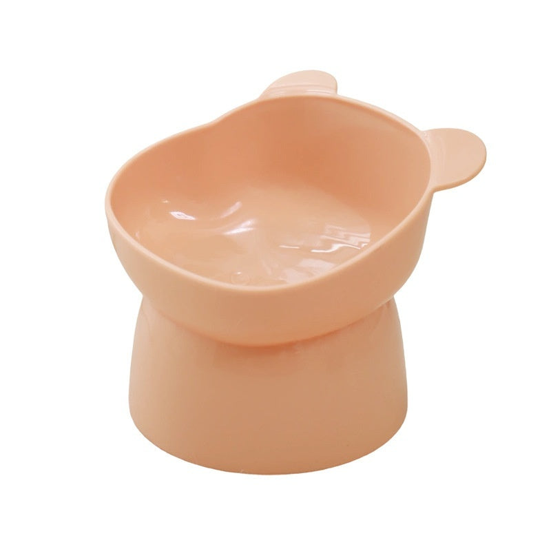High Foot Oblique Neck Protection Pet Bowl
