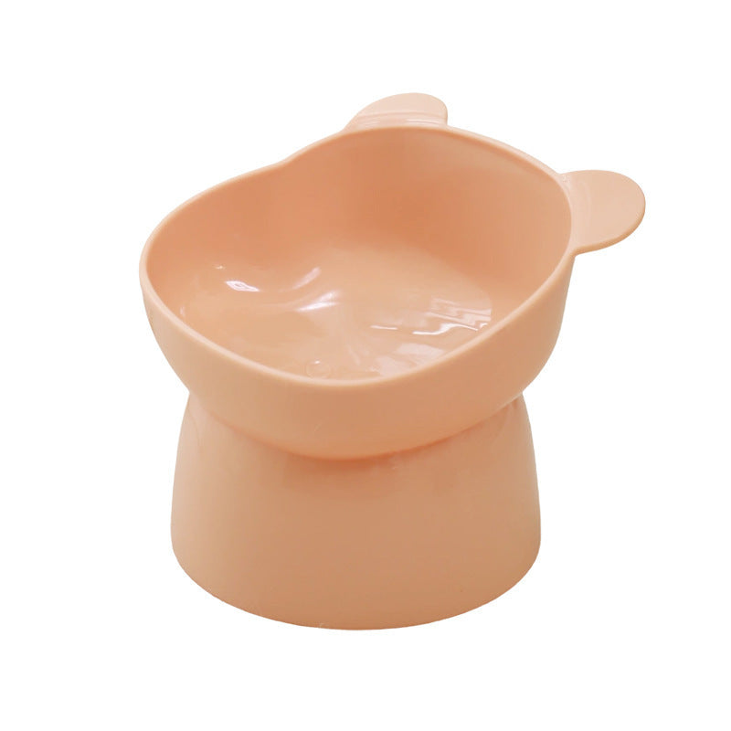 High Foot Oblique Neck Protection Pet Bowl
