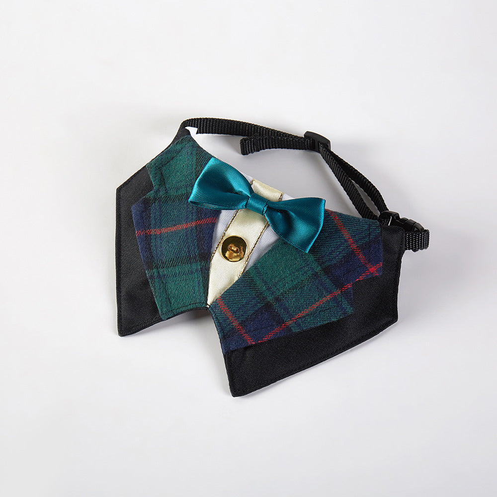 Pet Suit Bow Tie Cat Dog Adjustable Bib Accessories