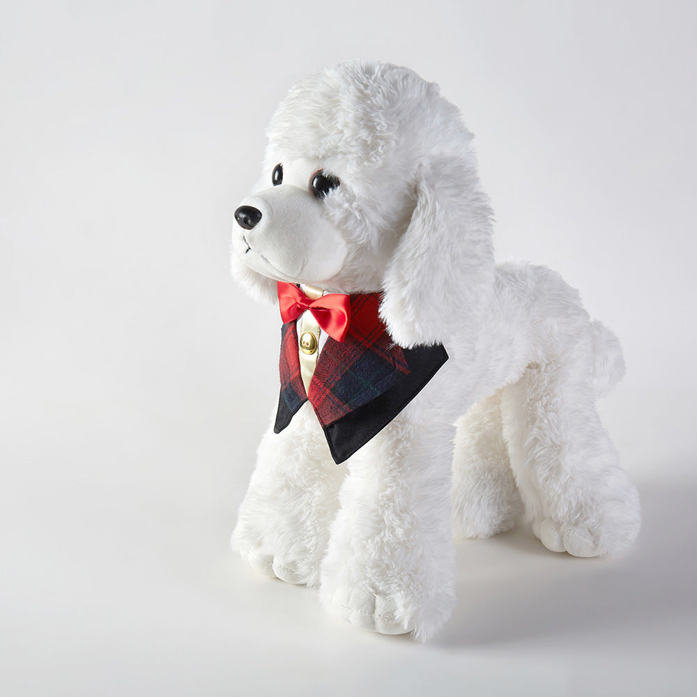 Pet Suit Bow Tie Cat Dog Adjustable Bib Accessories