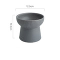 High Foot Neck Protection Ceramic Cat Bowl