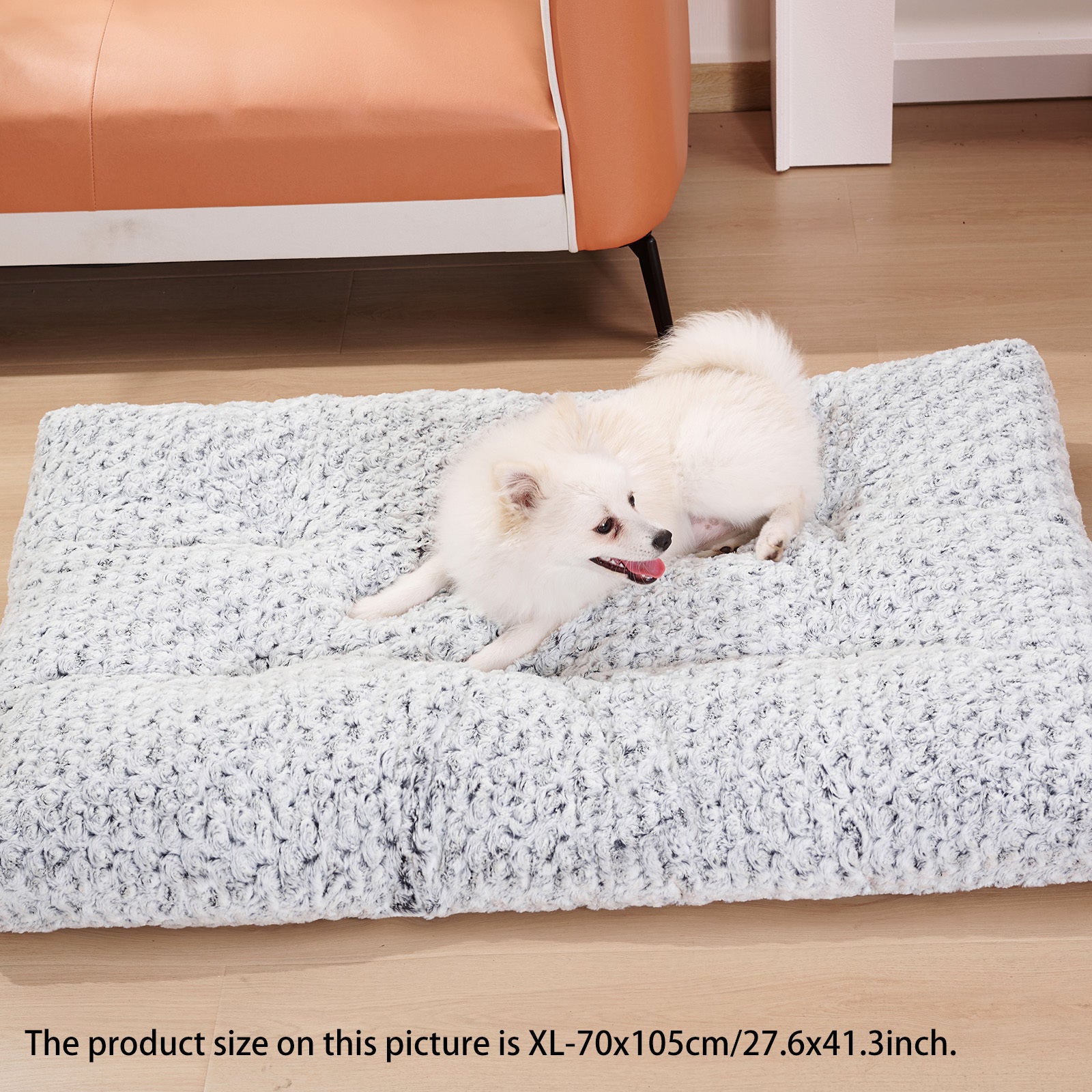 Dog Crate Bed Pad Rose Velvet Dog Beds For Small Medium Large Dogs Circle Fleece Plush Soft Pet Beds Dog Mats Sleeping Fluffy