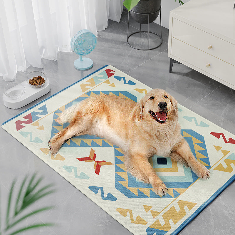 Pet Summer Cooling Ice Silk Pad Cool Feeling Ice Pad Pet Supplies