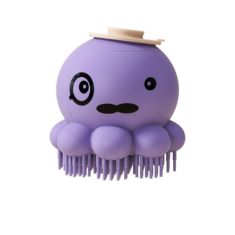 Pet Bath Brush With Body Wash Dog Bath Device Cat Silicone Bath Massage Comb